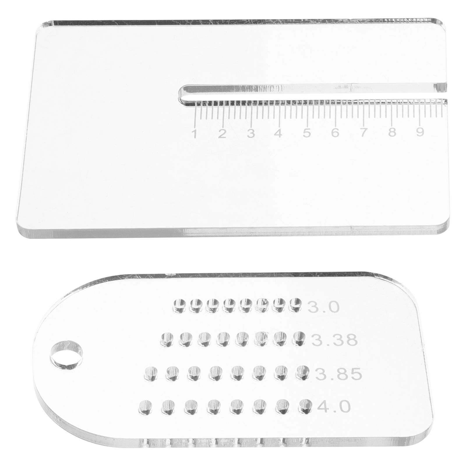 Leatherwork Ruler - 2 Peças Régua de Espaçamento para