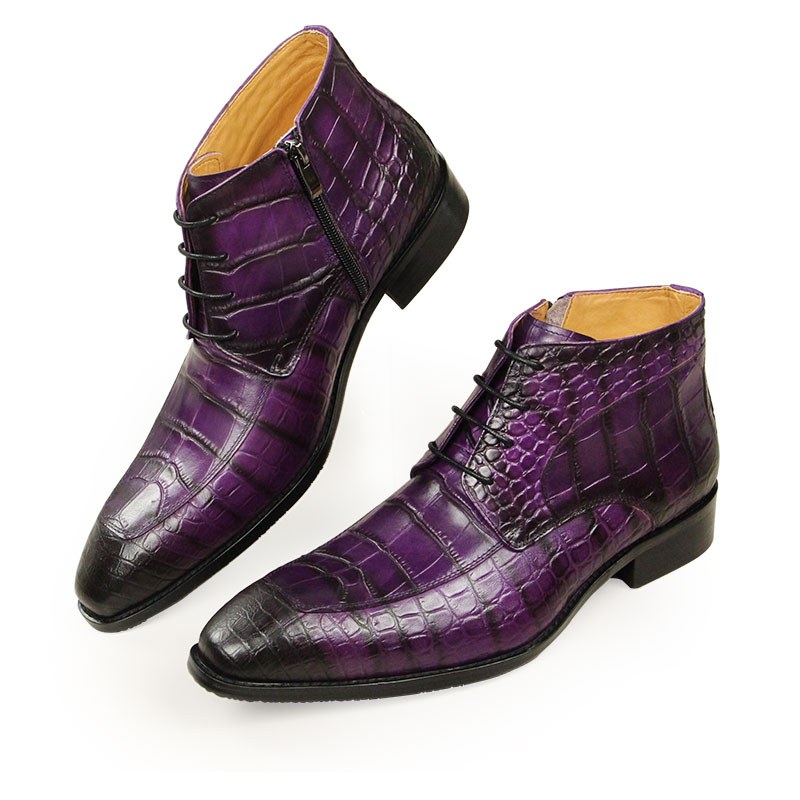 Leatherworking Classic - Bota masculina de couro puro, pele