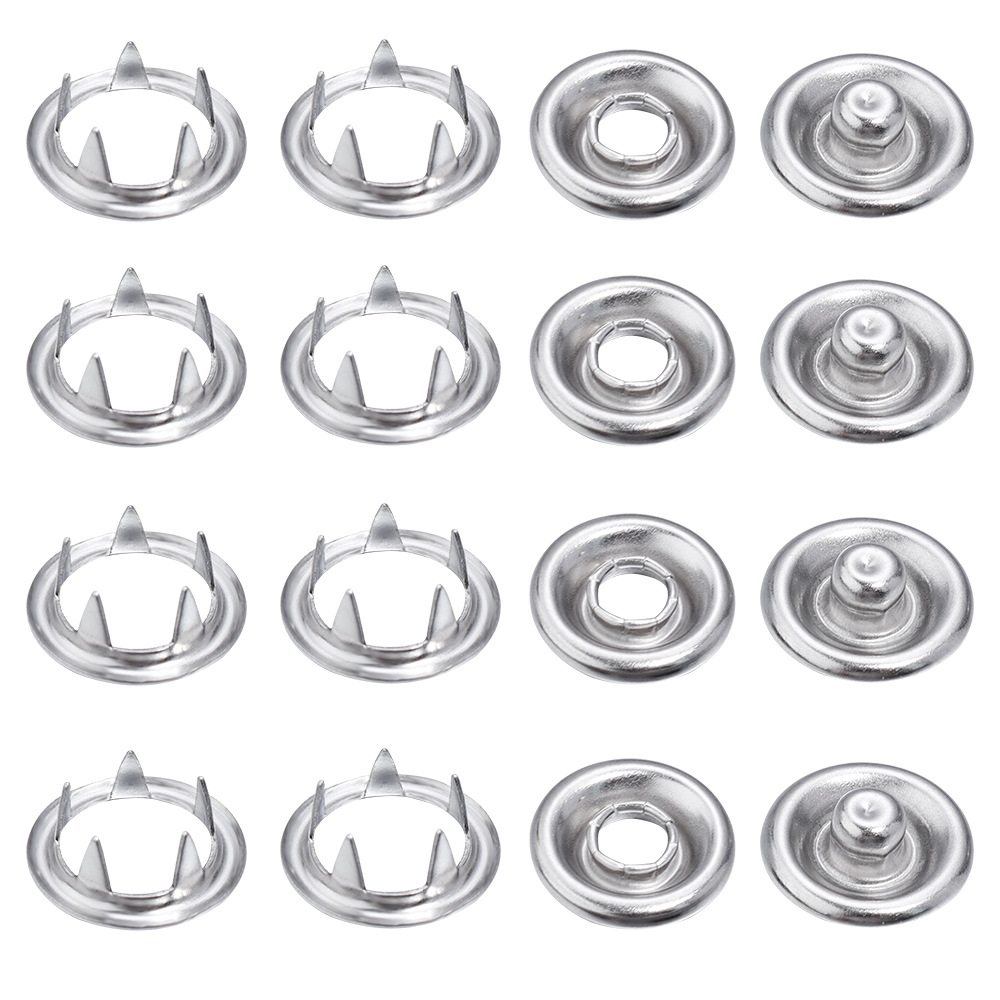 Snap Fastener Setter - SAUVOO-Botão De Ferro Snap, Metal Ródio,