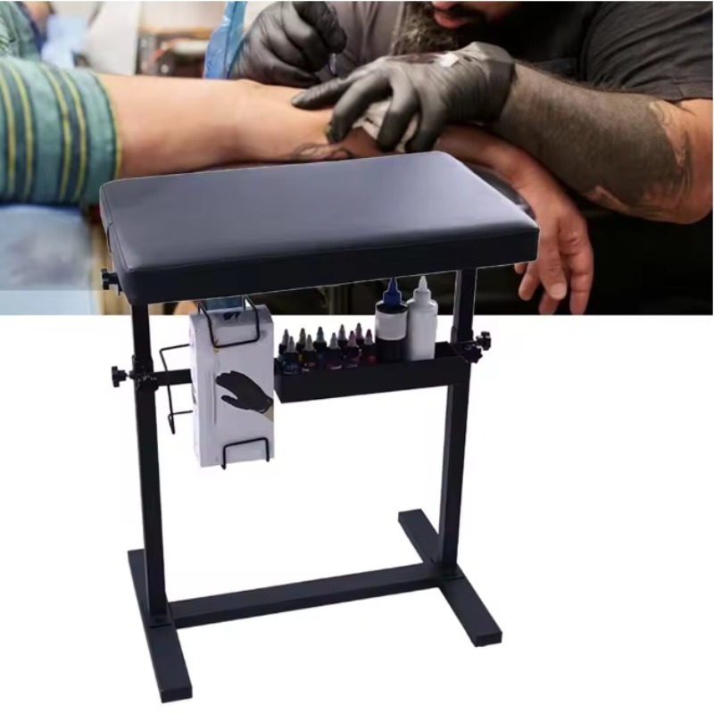 Leatherwork Tattoo - Suporta braços macas de tatuagem portátil