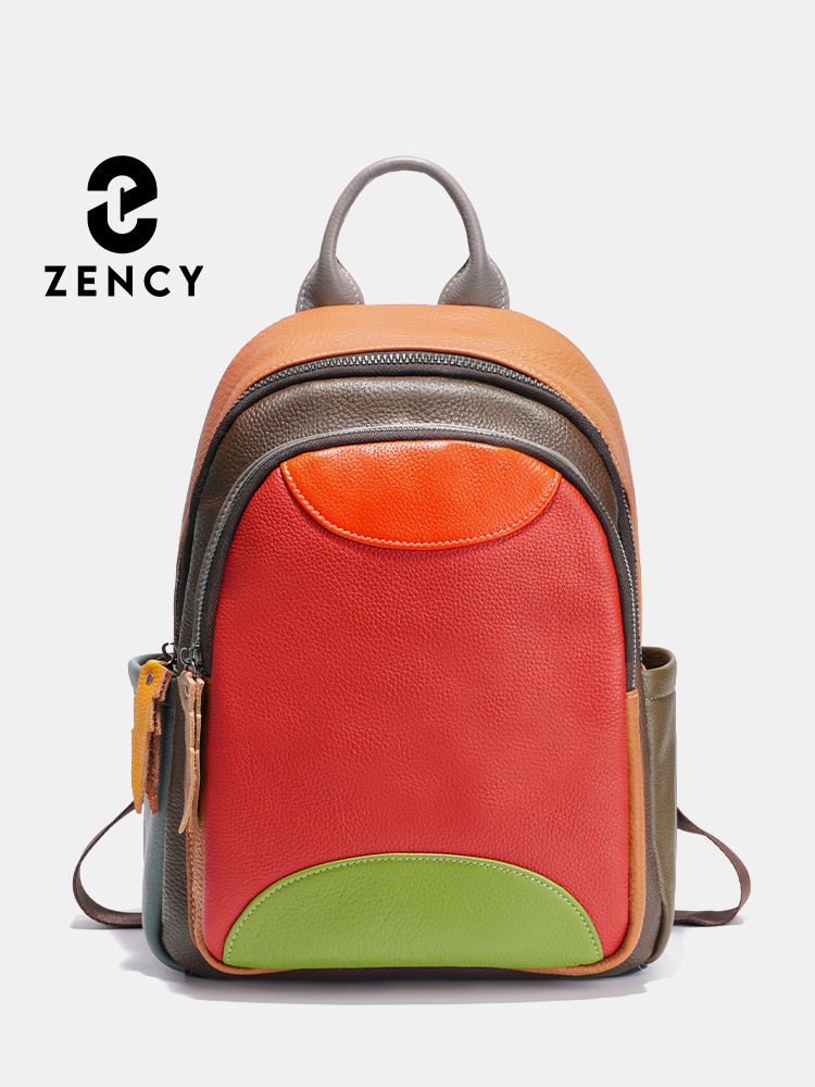 Leather Work Womens Backpack - Mochila Feminina Zency de Couro Genuíno