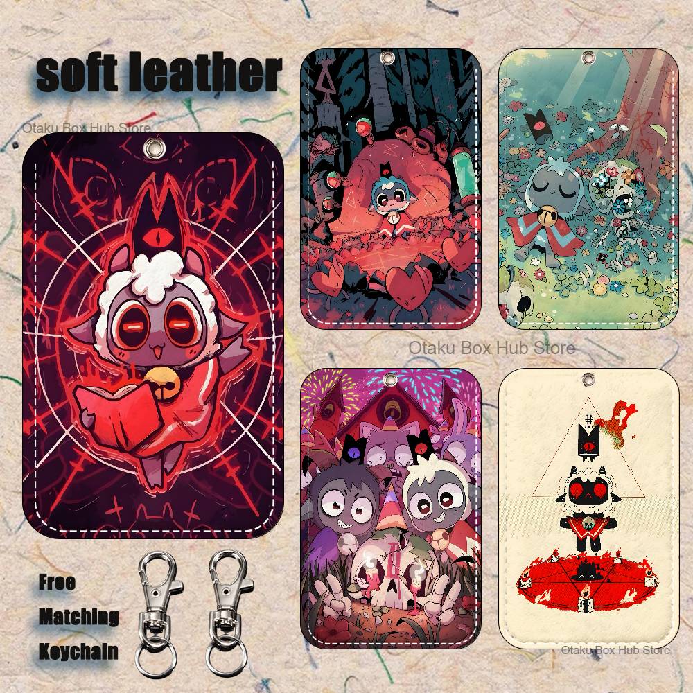 Leather Works - C-culto o l-ambo ovelha titular chaveiro