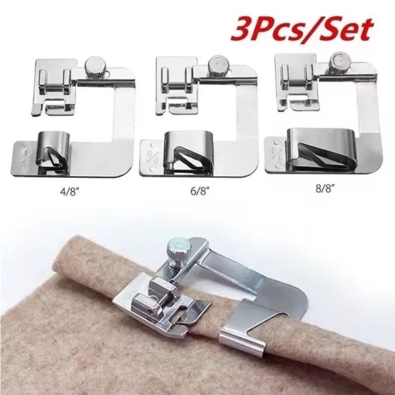 Snap Fastener Setter - Conjunto de Pés Calcadores para Costura