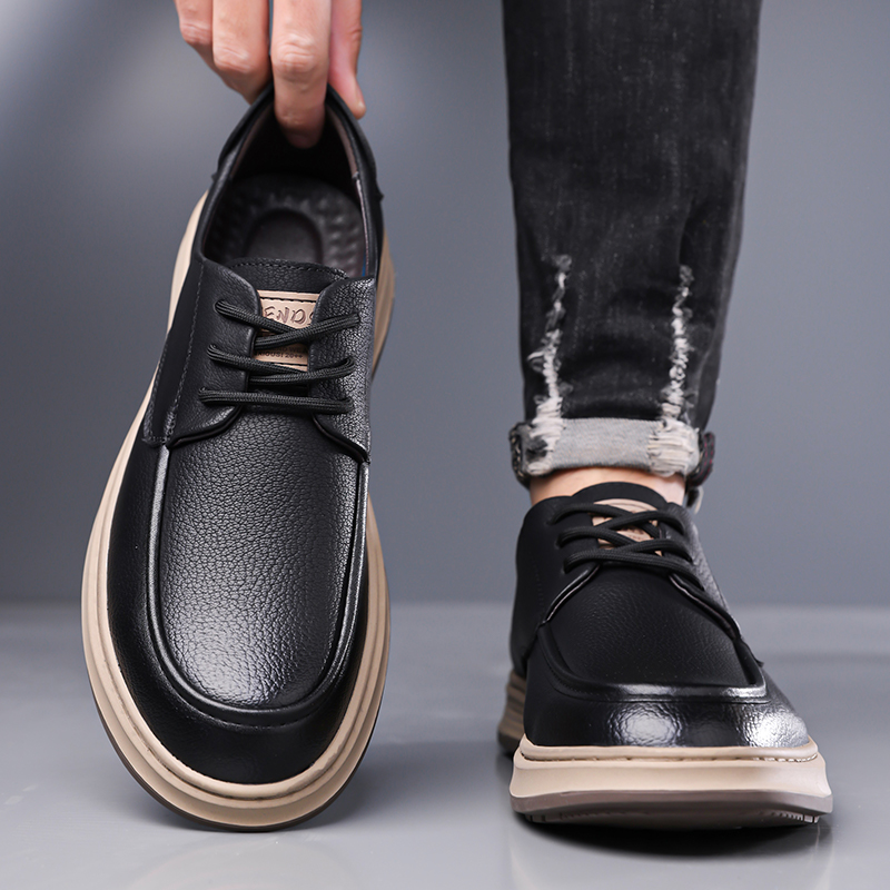 Leatherworking Classic - Sapatos de tabuleiro casuais masculinos de
