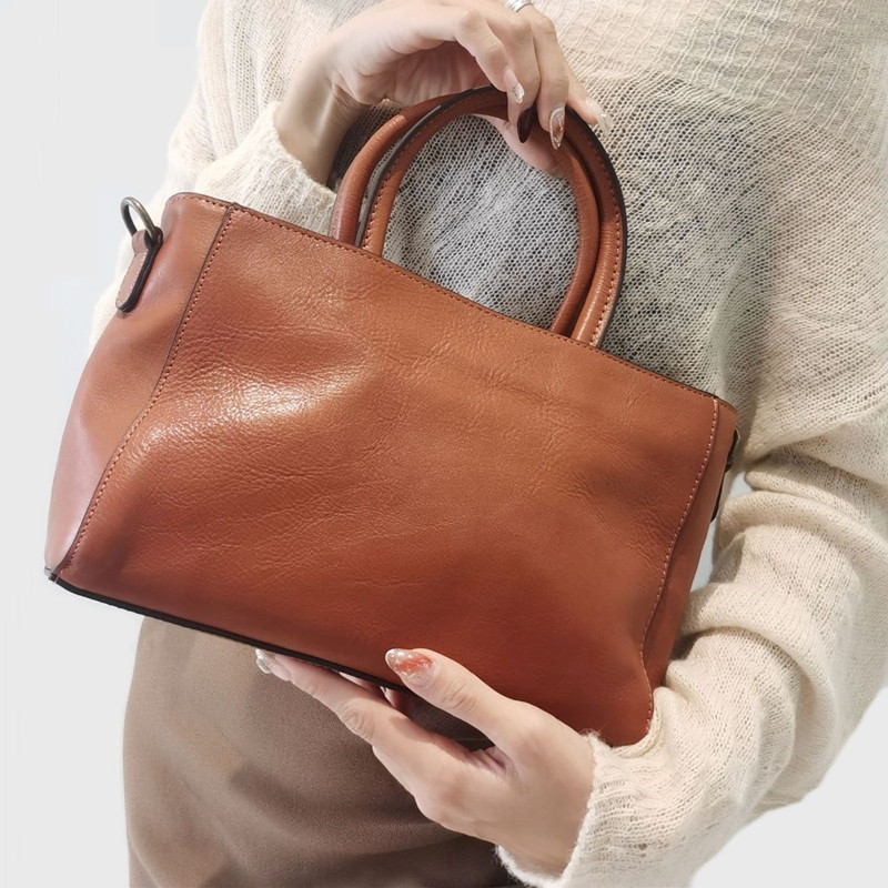 Leather Work Bag Women - Bolsas de couro natural para mulheres,