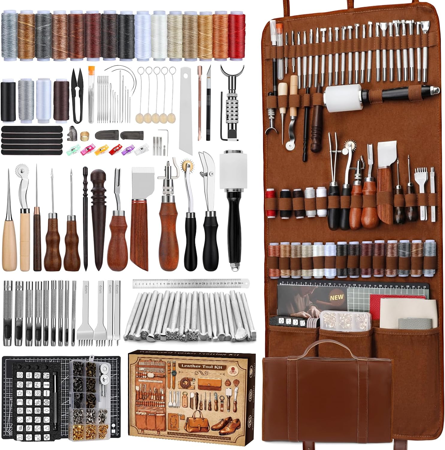 Leather Works - Kit de Trabalho em Couro, Ferramentas
