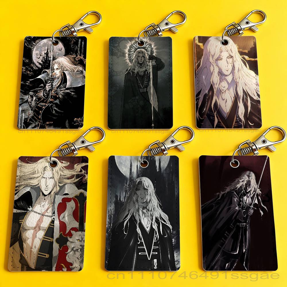 Leather Works - Chaveiro porta-crachá Game C-Castlevania Alucard para