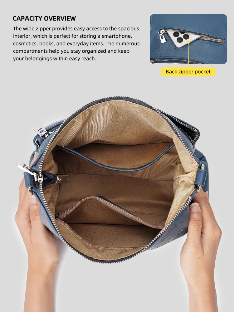 Bolsa de couro zency para mulh - Leather Work Bag Women avaliação e preço