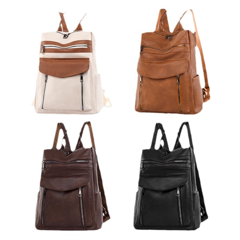 Nova chegada de couro portátil - Leather Work Womens Backpack avaliação e preço
