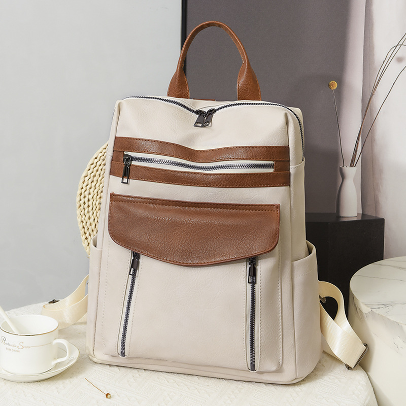 Nova chegada de couro portátil - Leather Work Womens Backpack avaliação e preço
