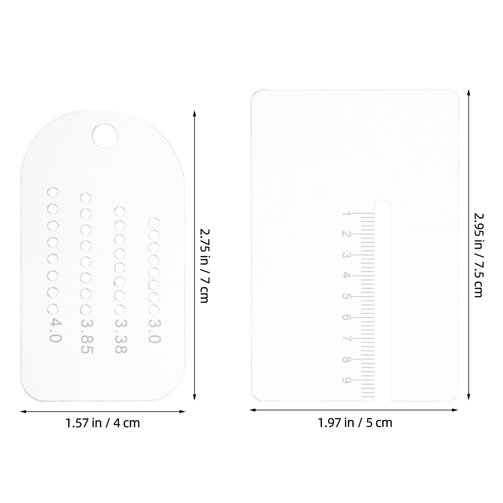 2 Peças Régua de Espaçamento p - Leatherwork Ruler avaliação e preço