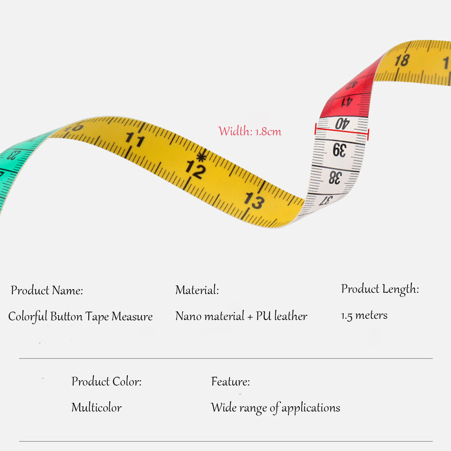 Fita Métrica Colorida de 1,5M  - Leatherwork Ruler avaliação e preço