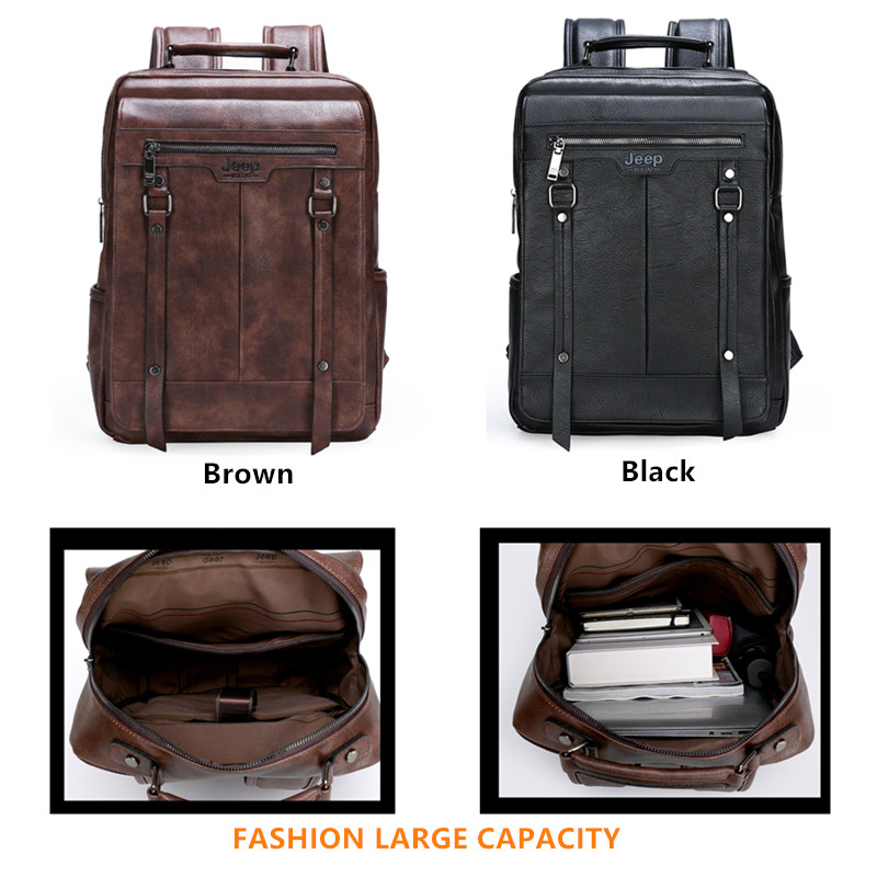 Mochila de Couro Masculina Jee - Leather Work Rucksack Mens avaliação e preço