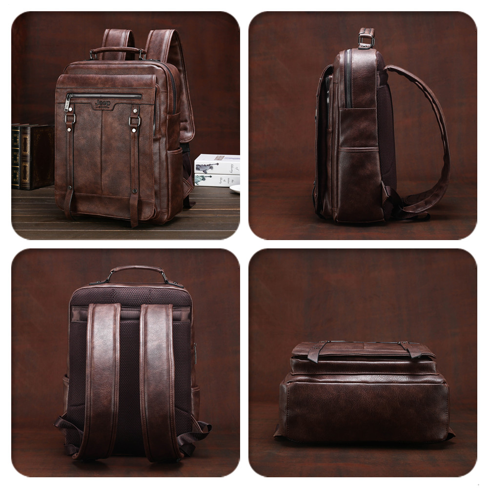 Mochila de Couro Masculina Jee - Leather Work Rucksack Mens avaliação e preço