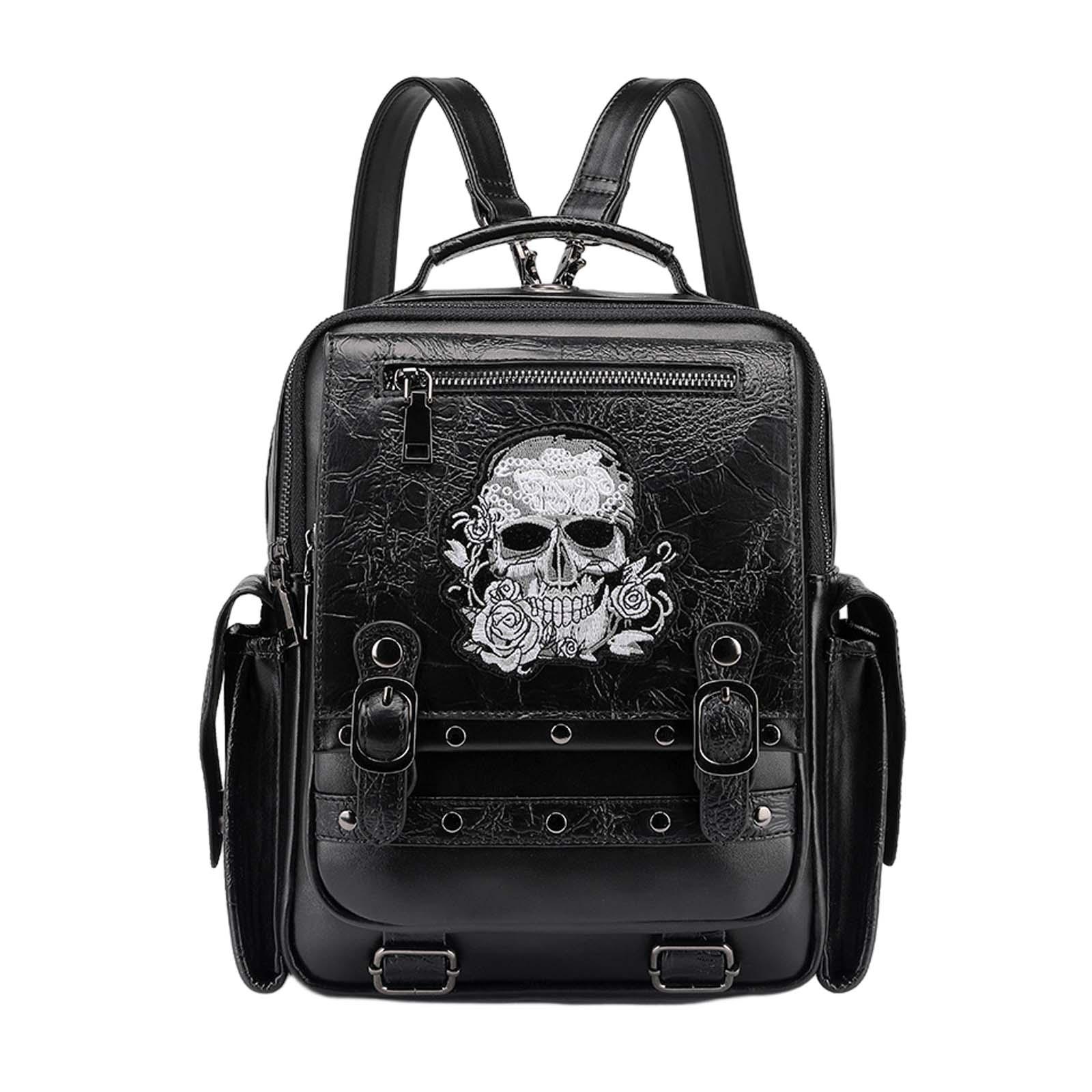 Mochila Steampunk Cosplay leve - Leather Work Rucksack Mens avaliação e preço