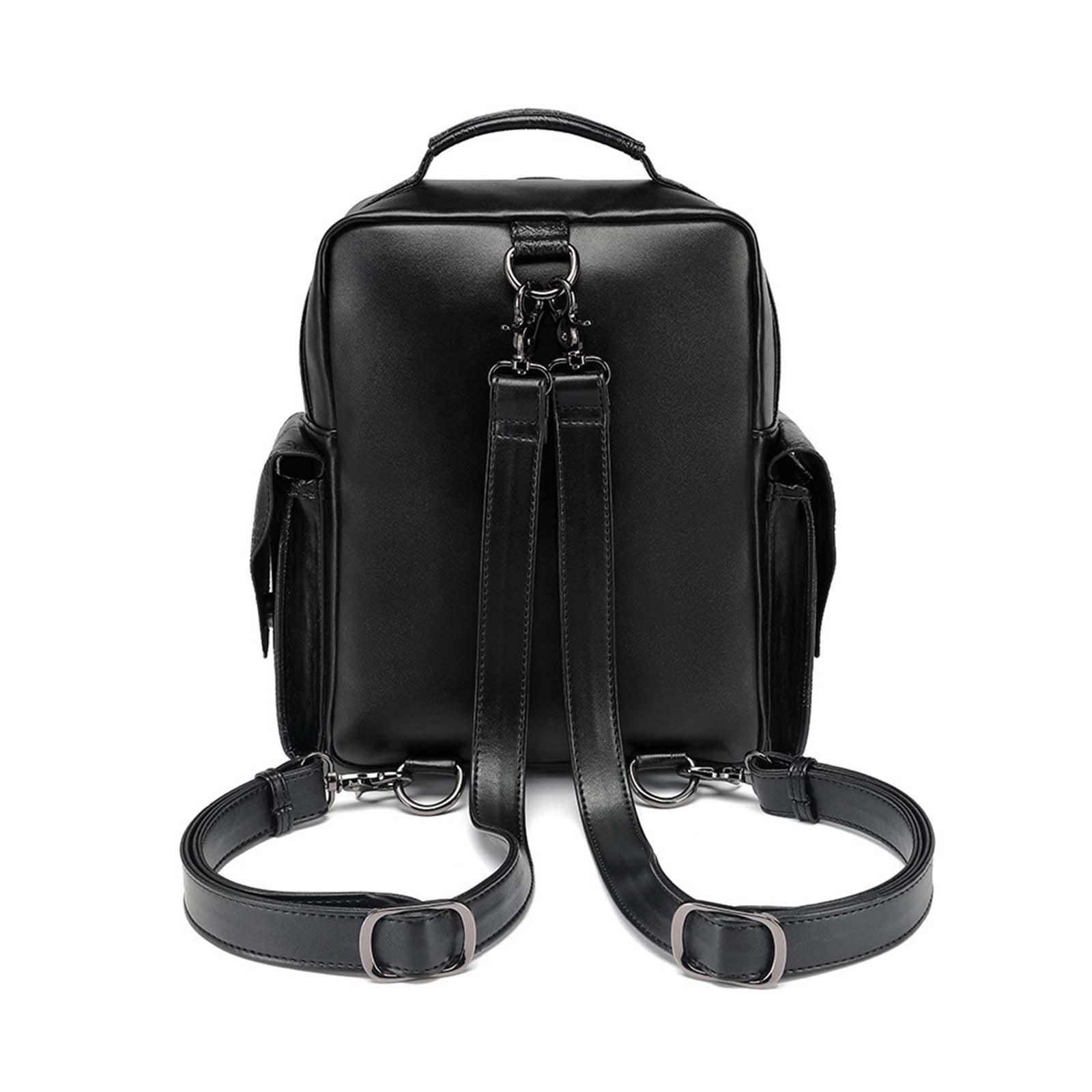 Mochila Steampunk Cosplay leve - Leather Work Rucksack Mens avaliação e preço