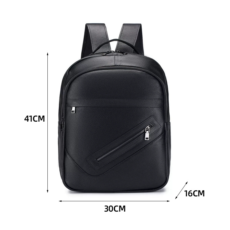 Mochila preta de couro genuíno - Leather Work Rucksack Mens avaliação e preço