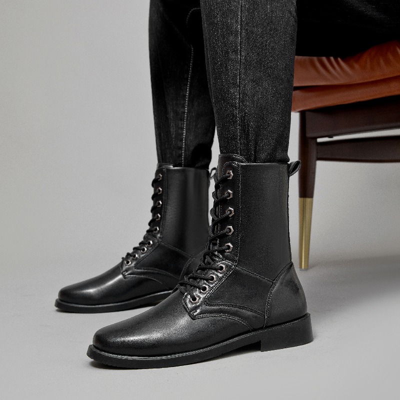Botas de Couro de Cano Alto pa - Leather Work Boots avaliação e preço