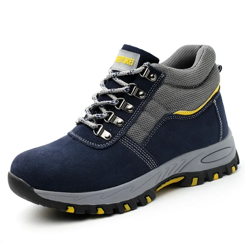 Botas de segurança masculinas  - Leather Work Boots avaliação e preço