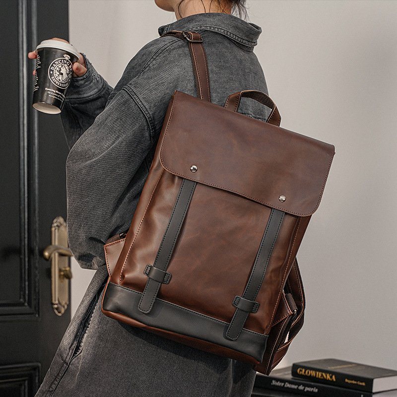 Goyn mochila masculina de cour - Leather Work Rucksack Mens avaliação e preço