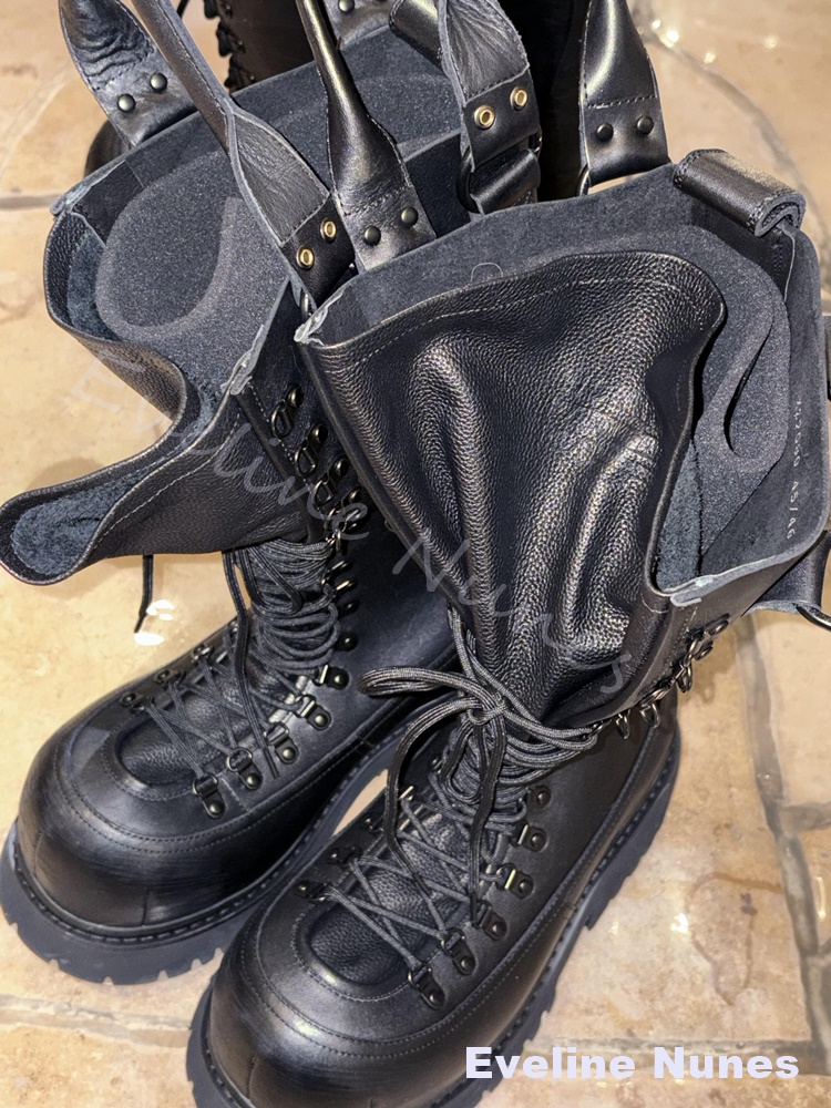 Botas de Motocicleta Retrô Fem - Leather Work Boots avaliação e preço