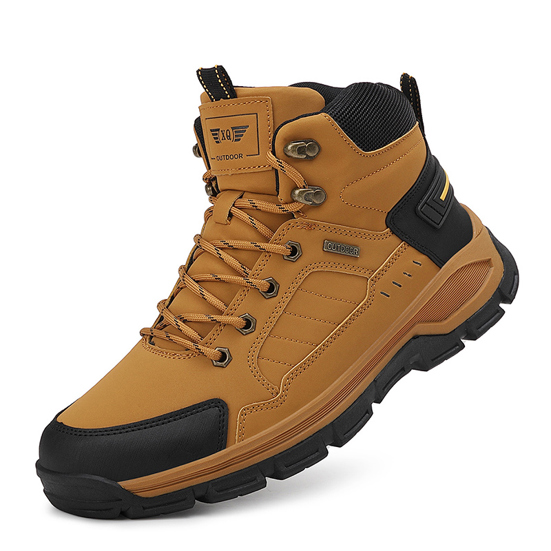 Novo outono botas masculinas m - Leather Work Boots avaliação e preço