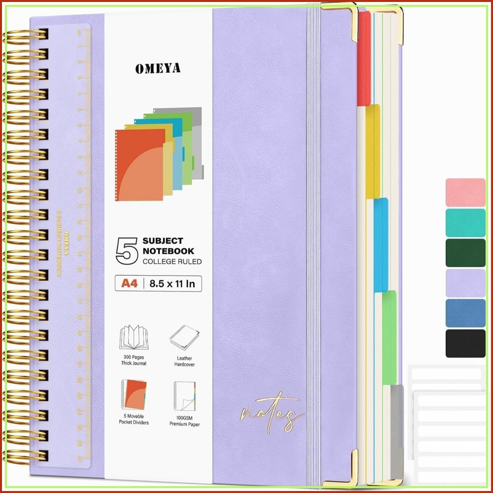 Caderno A4 de Couro com 5 Divi - Leatherwork Products avaliação e preço
