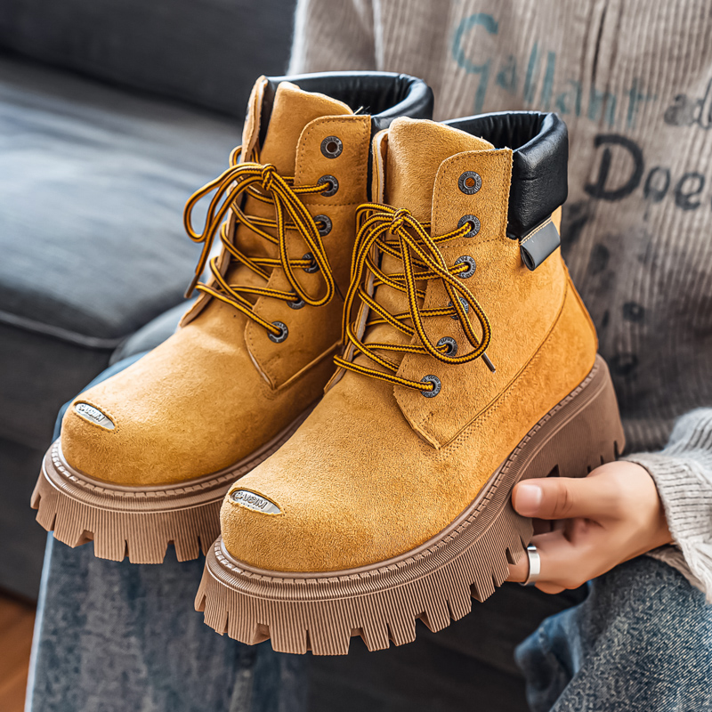 Botas Clássicas de Cano Alto e - Leather Work Boots avaliação e preço