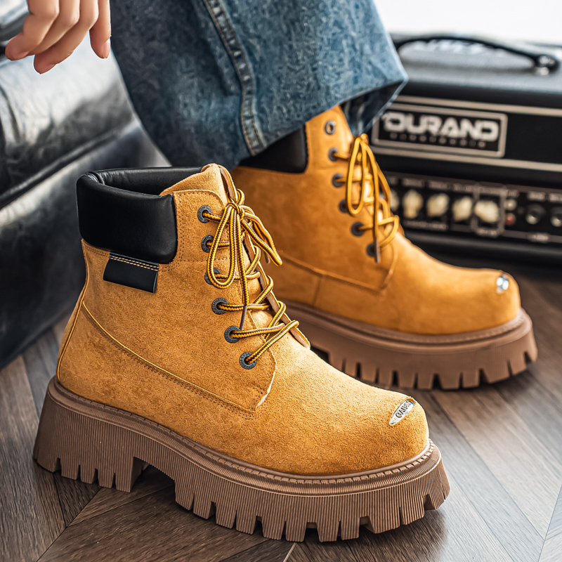Botas Clássicas de Cano Alto e - Leather Work Boots avaliação e preço