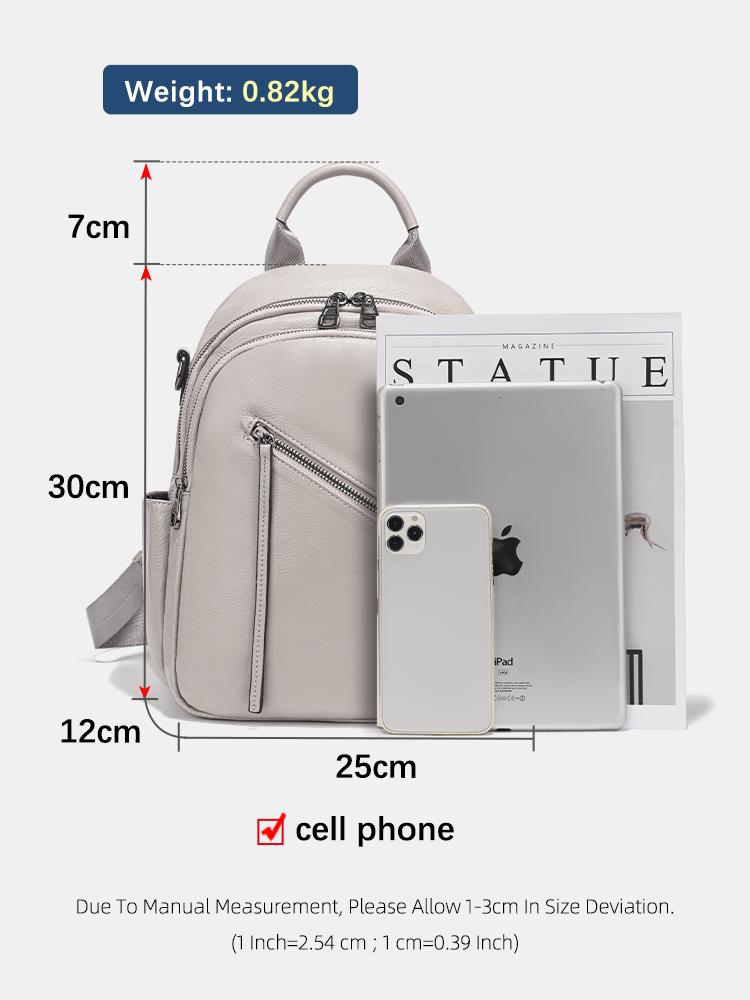 Mochila feminina Zency de cour - Leather Work Womens Backpack avaliação e preço