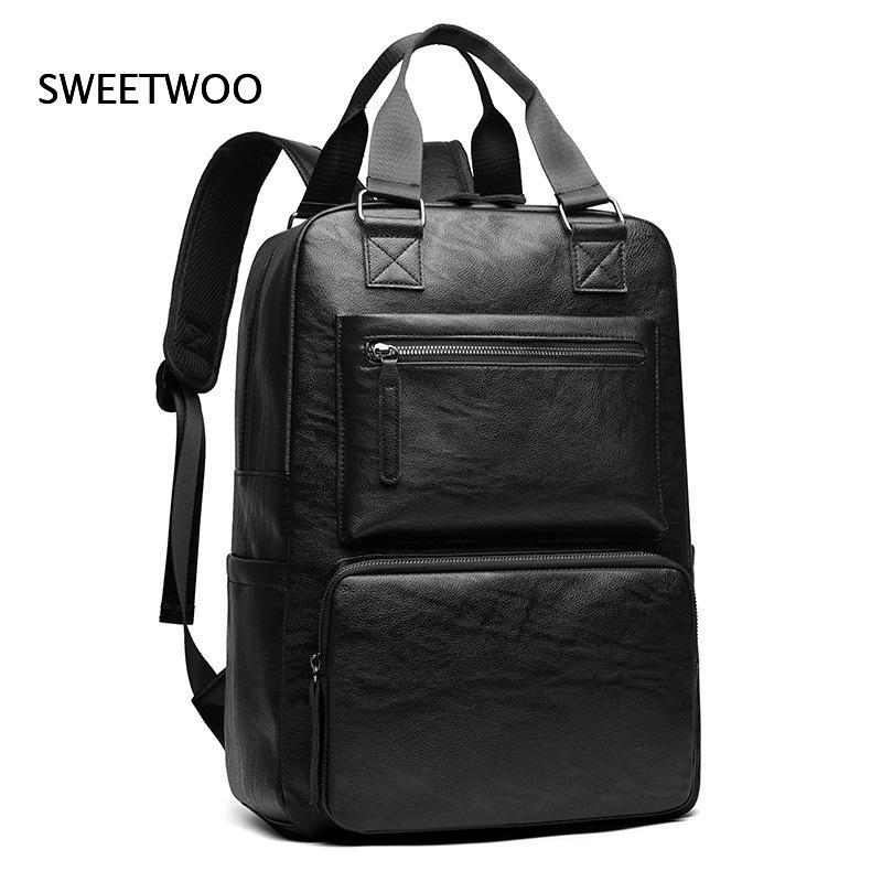 Mochila Masculina de Couro Sin - Leather Work Rucksack Mens avaliação e preço