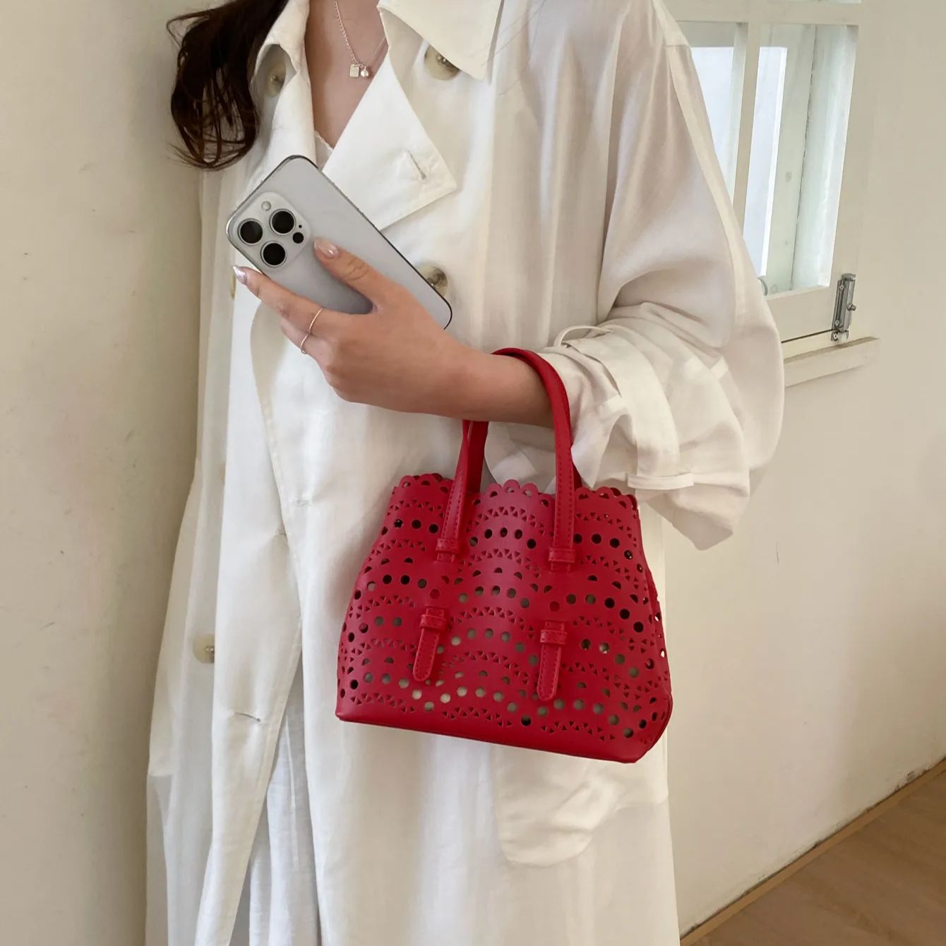 Bolsa transversal vermelha com - Leather Work Bag Women avaliação e preço
