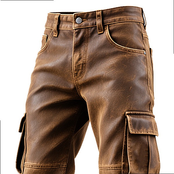 Calças de Trabalho Vintage Mas - Leather Work Overalls avaliação e preço