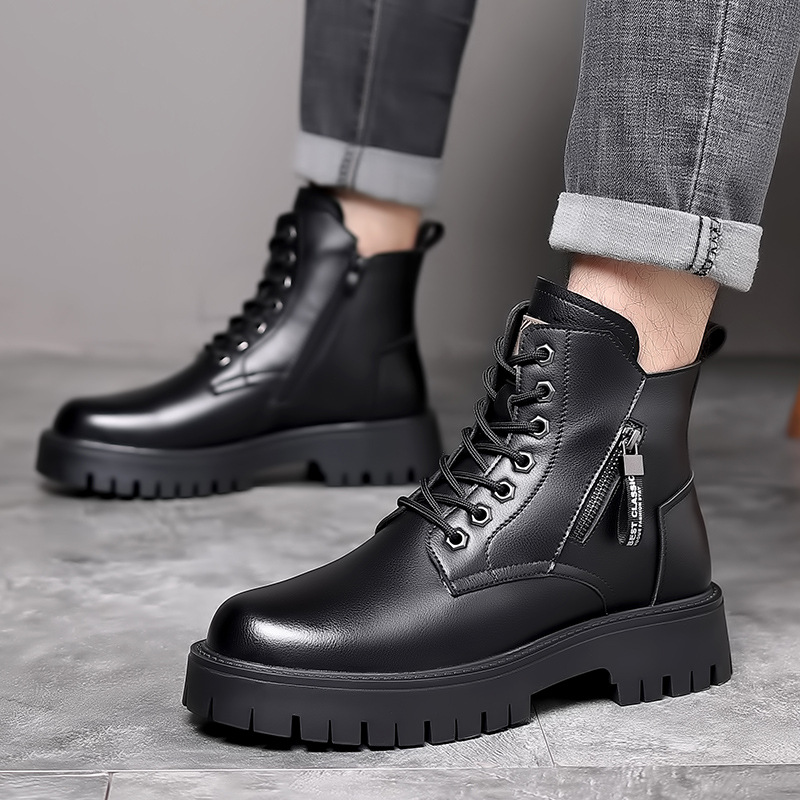 Botas clássicas masculinas de  - Leather Work Boots avaliação e preço