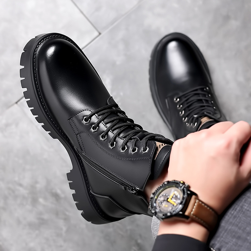 Botas clássicas masculinas de  - Leather Work Boots avaliação e preço