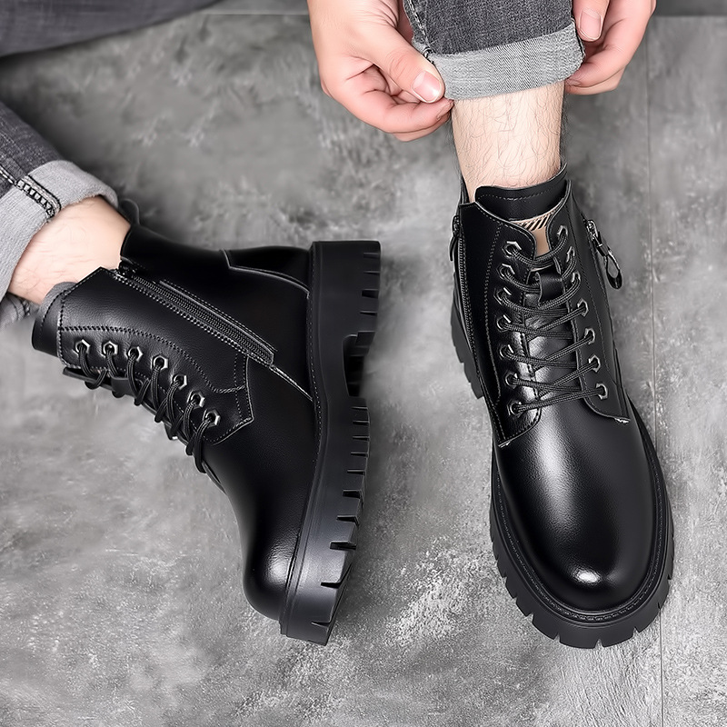 Botas clássicas masculinas de  - Leather Work Boots avaliação e preço