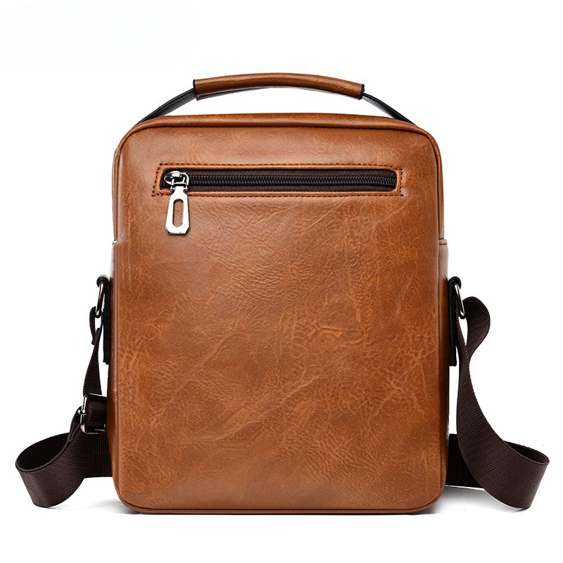 Bolsa de Ombro Casual Masculin - Leatherworking Classic avaliação e preço