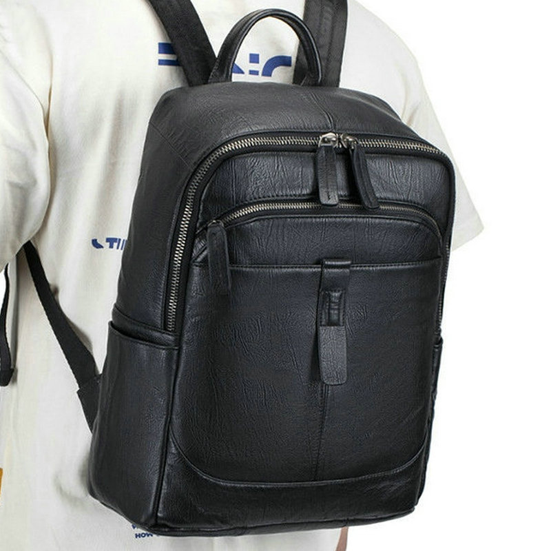Mochila de Couro Genuíno para  - Leather Work Rucksack Mens avaliação e preço