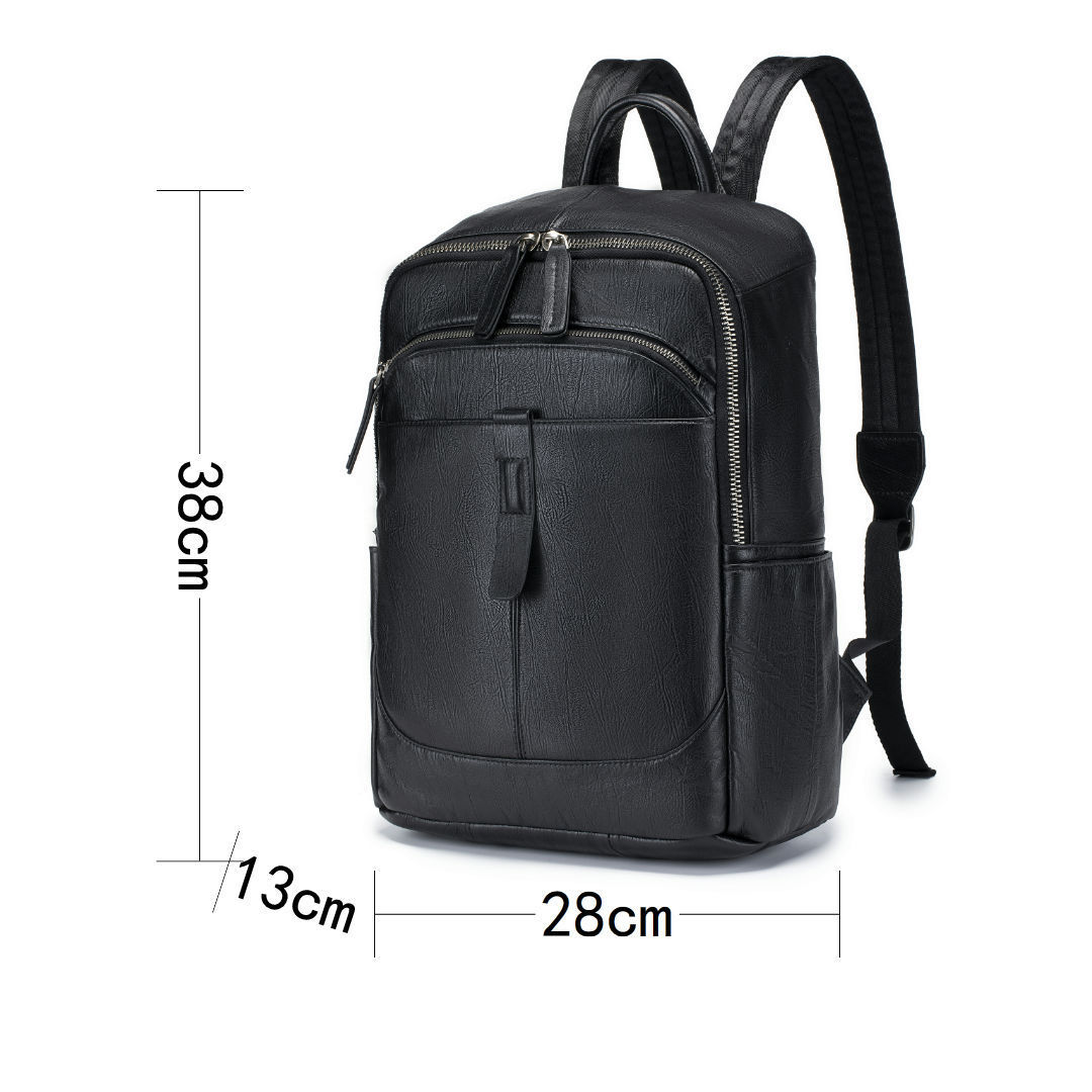 Mochila de Couro Genuíno para  - Leather Work Rucksack Mens avaliação e preço