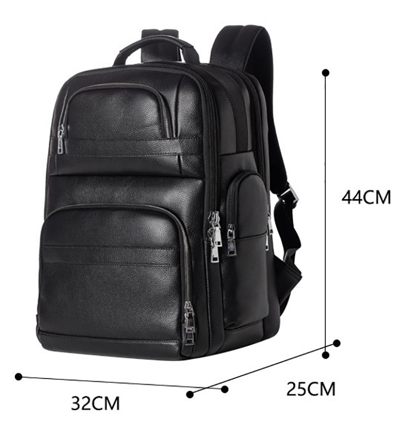 Luufan Mochila De Couro Genuín - Leather Work Rucksack Mens avaliação e preço