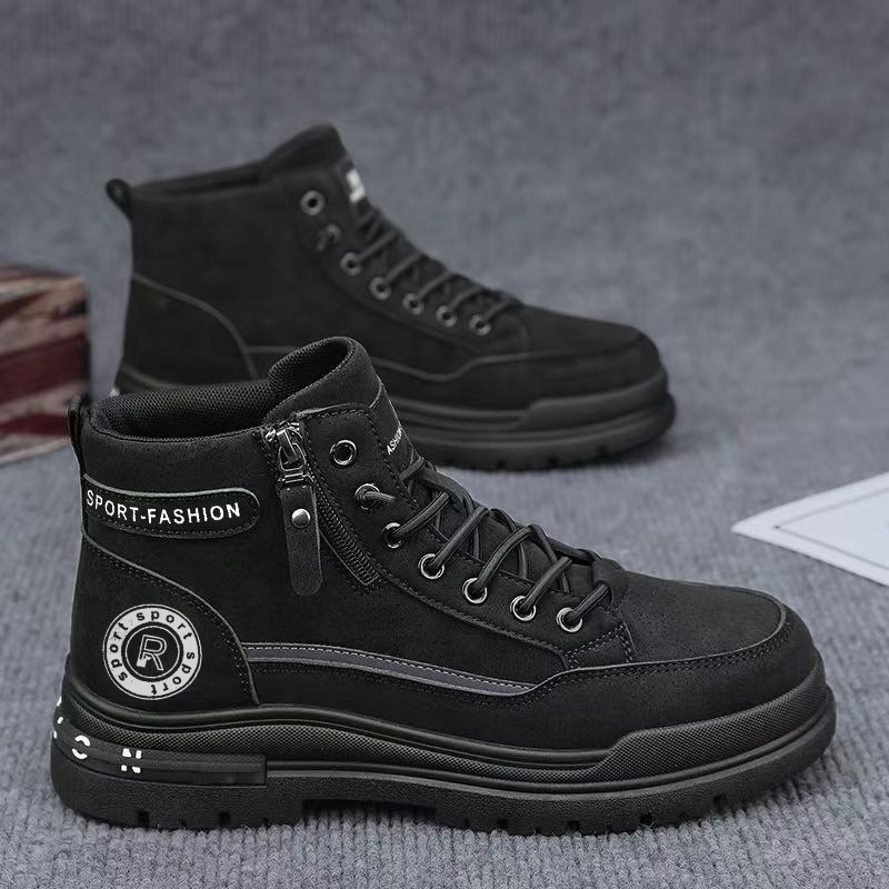 Homens retro botas de trabalho - Leather Work Boots avaliação e preço