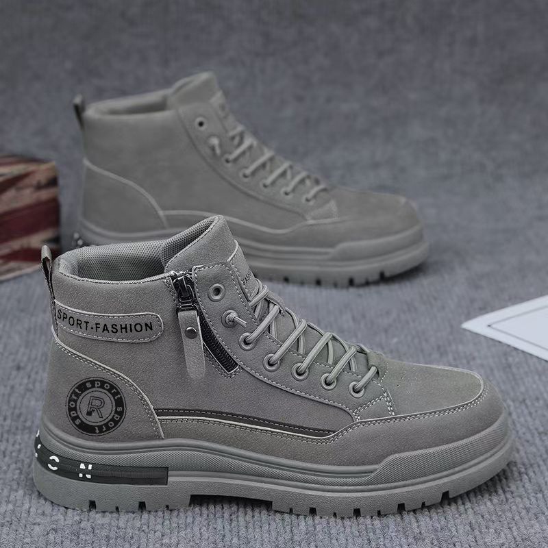 Homens retro botas de trabalho - Leather Work Boots avaliação e preço