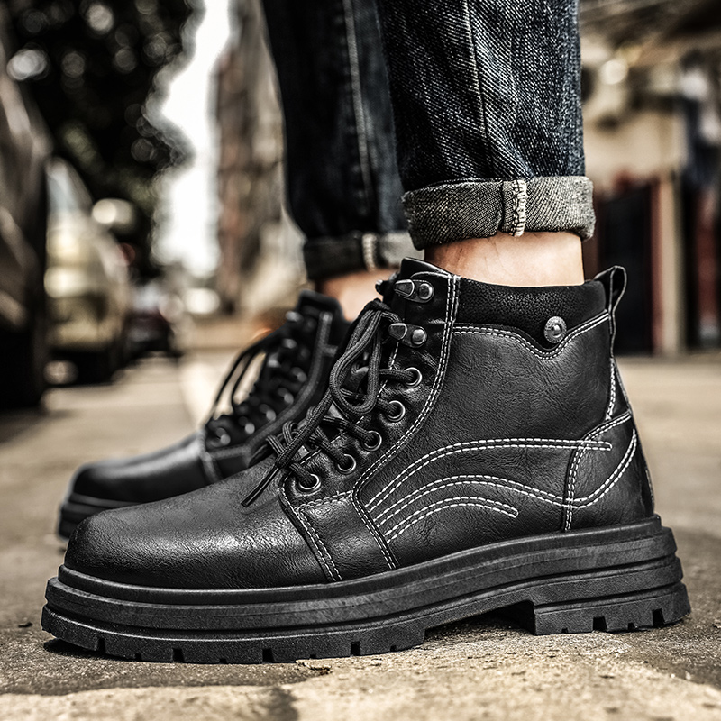 Botas de cano alto de quatro e - Leather Work Boots avaliação e preço