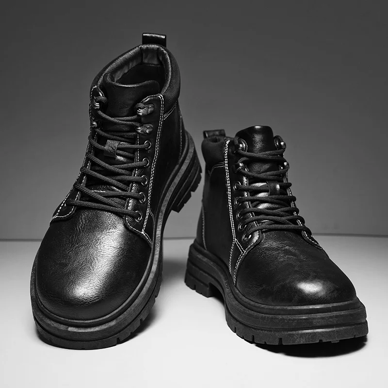 Botas de cano alto de quatro e - Leather Work Boots avaliação e preço