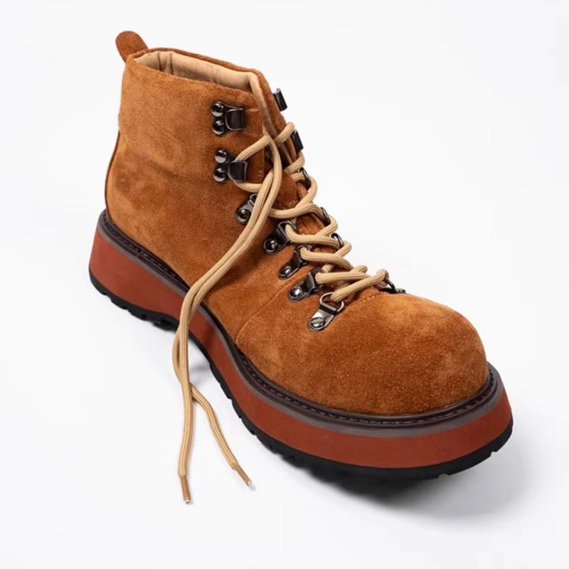 Botas de cano alto masculinas  - Leather Work Boots avaliação e preço
