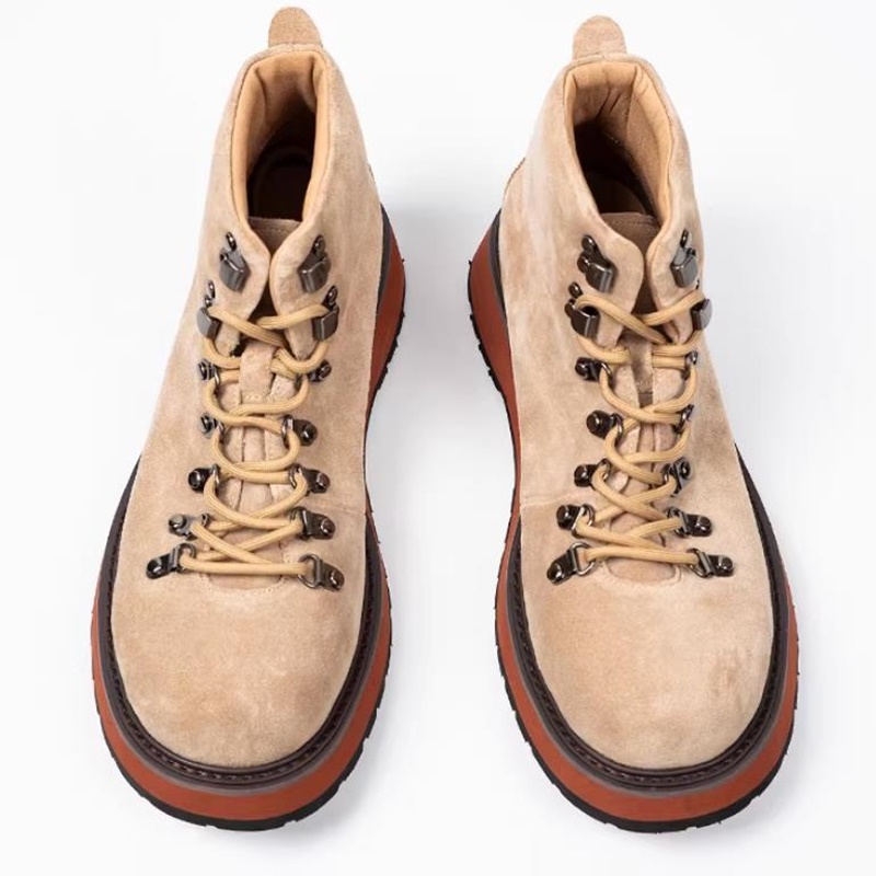 Botas de cano alto masculinas  - Leather Work Boots avaliação e preço