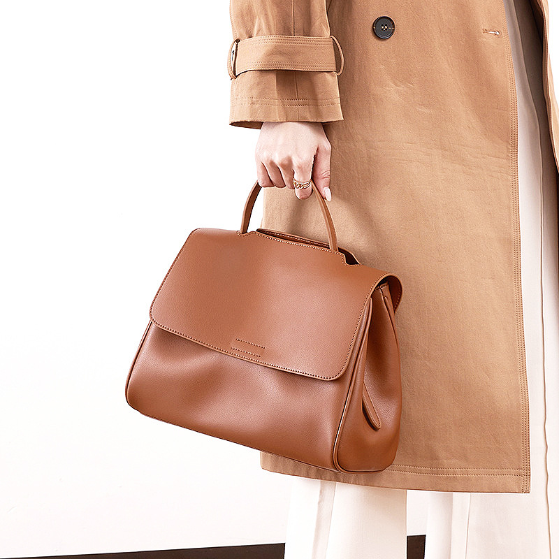 Bolsa tote de luxo feminina pa - Leather Work Bag Women avaliação e preço
