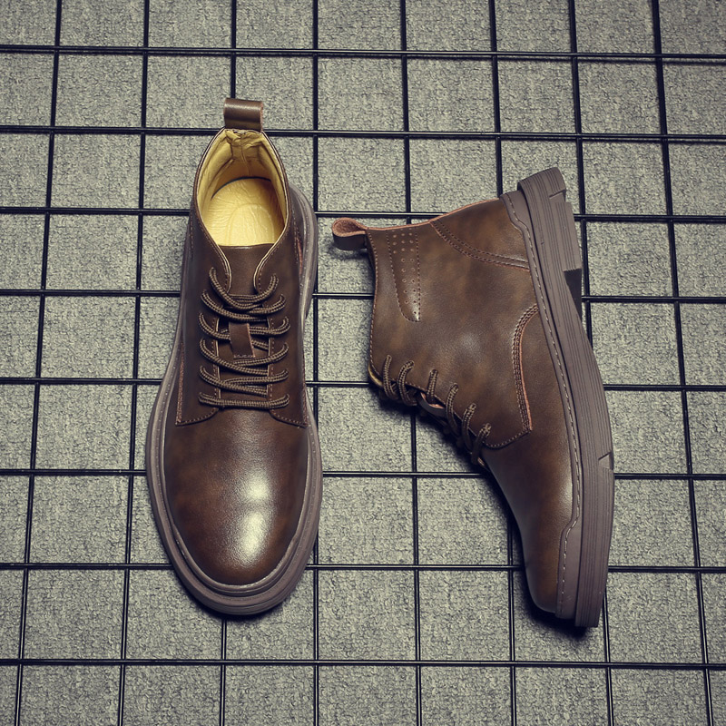Yomior-Bota masculina casual c - Leatherworking Classic avaliação e preço