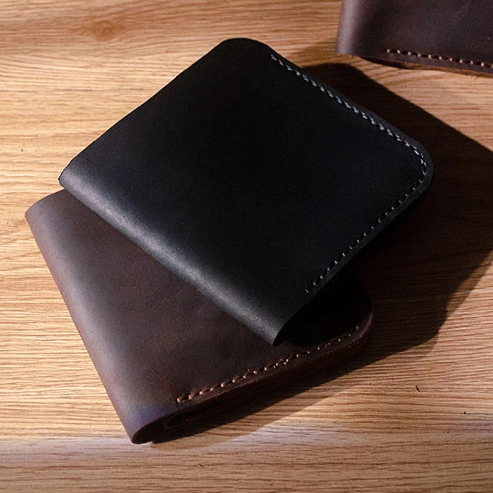 9,5x10cm carteira dobrada port - Leatherwork Accessories avaliação e preço