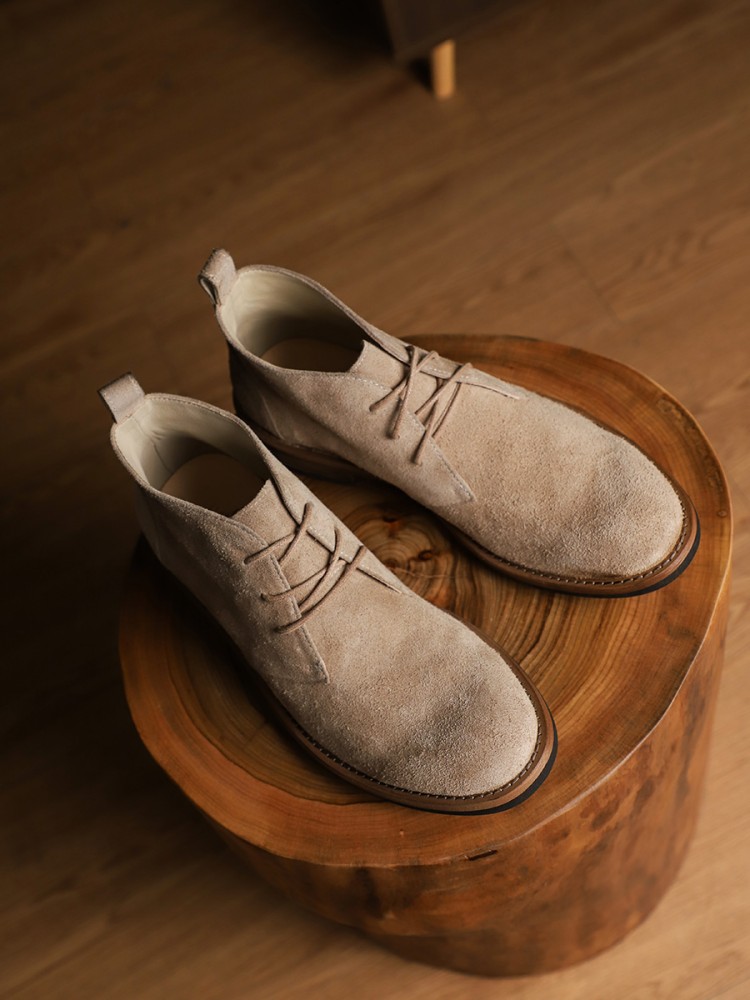 Moda versátil masculino rendas - Leather Work Boots avaliação e preço